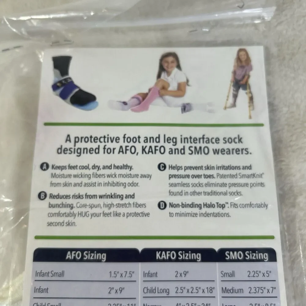 Smartknit White Seamless Small/Child 2.25